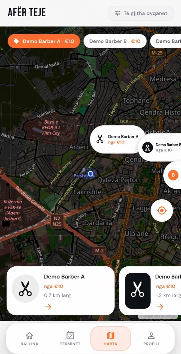 Discover barbers nearby
